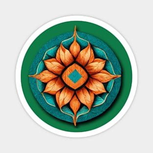 Mandala with flower Magnet